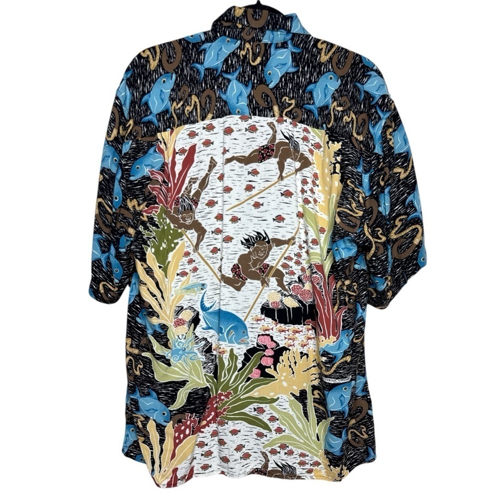 Vintage Rare Reyn Spooner Dietrich Varez Hawaiian Shirt Fish Print Size Small - Picture 9 of 15